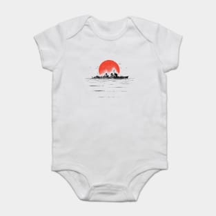 WW2 Japanese warships Baby Bodysuit